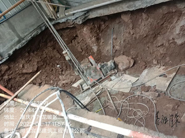 提蒙乡基础下沉注浆